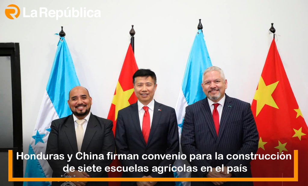 Honduras y China firman convenio para la construcción de siete escuelas agrícolas en el país - Cover Image